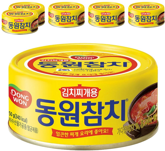동원 참치 김치찌개용, 250g, 6개