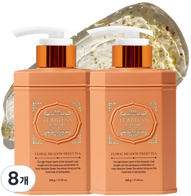 티블레스 퍼퓸 바디워시 스위트티 플로럴향, 500g, 8개