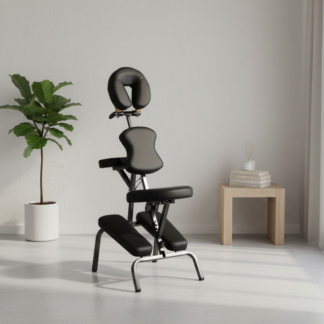 多功能摺疊推拿椅 100 x 27 x 51cm 11.9kg, 黑色, 1個