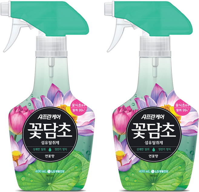 샤프란꽃담초 섬유탈취제 본품, 400ml x 2개, 2개, 400ml