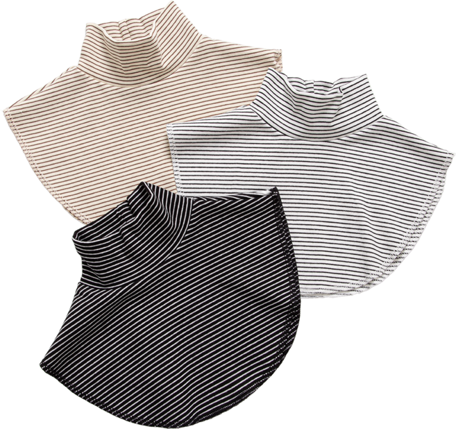 롤리트리 아동용 스트라이프 페이크 목폴라 넥워머