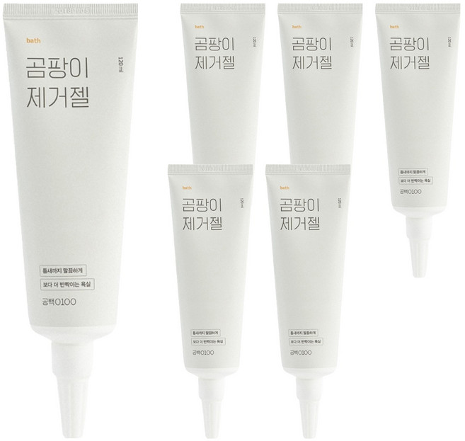 공백0100 곰팡이제거젤, 120ml, 6개