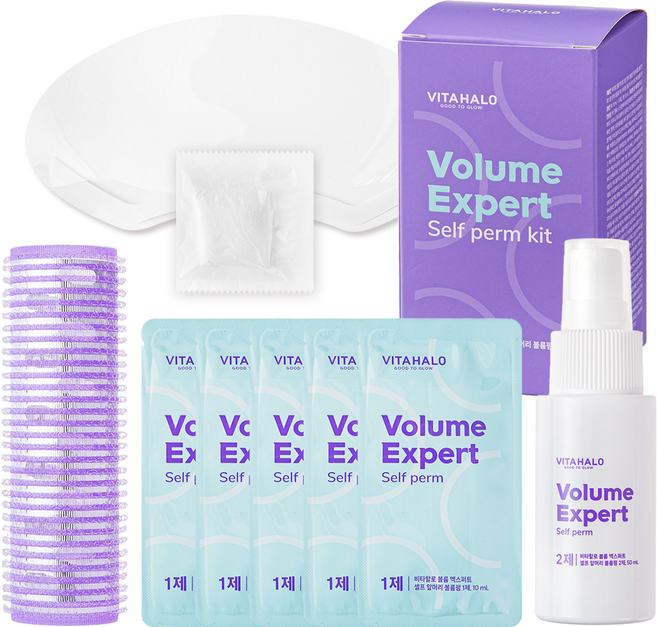 비타할로 엑스퍼트 셀프 앞머리 볼륨펌 1제 50ml + 2제 50ml 세트, 100ml, 1세트