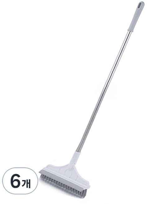 소르트잇 모서리 틈새 2in1 욕실 바닥 화장실 청소솔, 화이트, 6개
