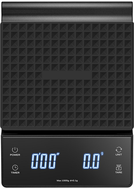 홈플래닛 드립 커피 저울, 블랙, DS06CF-BK, 1kg