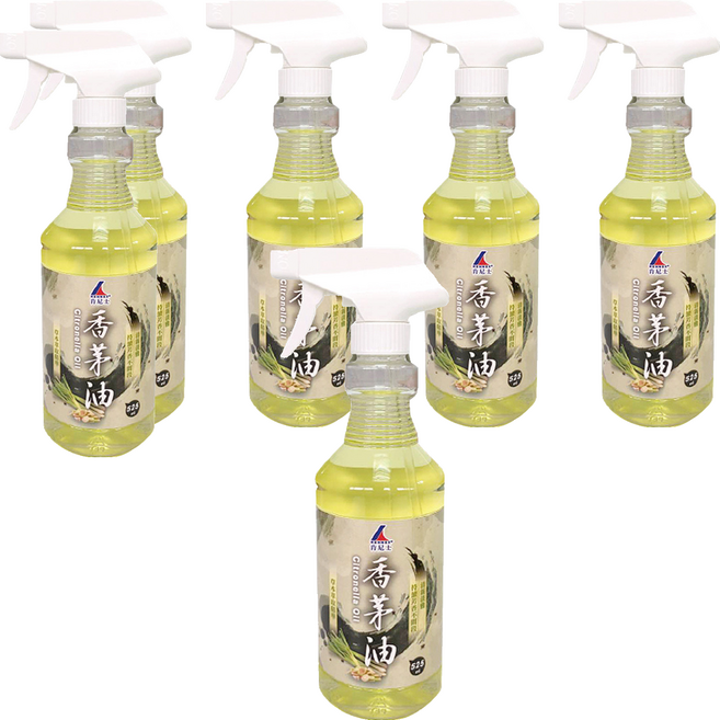 KENNEX 肯尼士 香茅油 525ml 草本萃取精華 無殺蟲劑配方 驅蚊蟲 芳香除臭 清新典雅, 6瓶