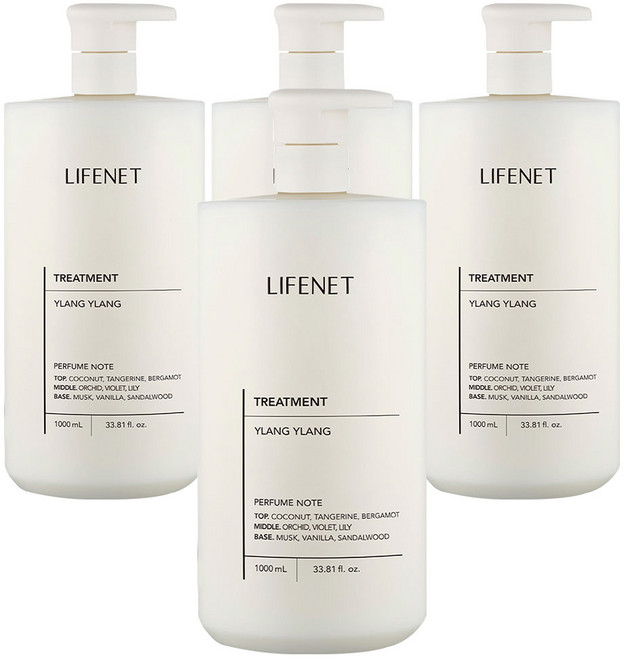 라이프넷 트리트먼트 일랑일랑, 1L, 4개