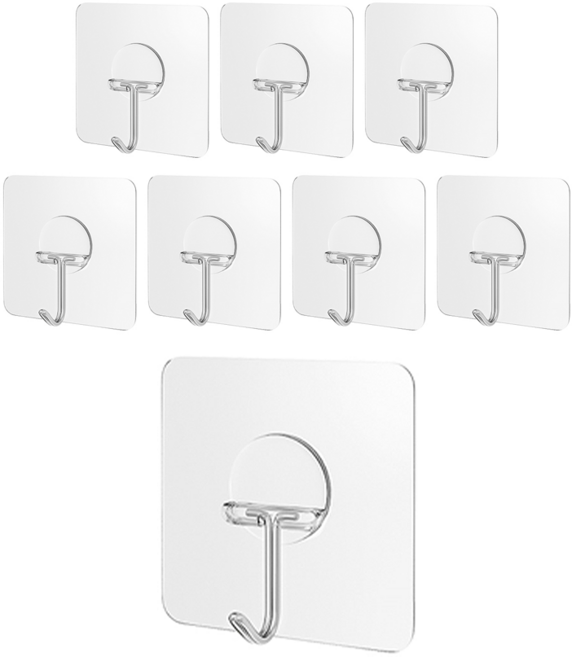 코멧 홈 강력 벽걸이 후크, 8개