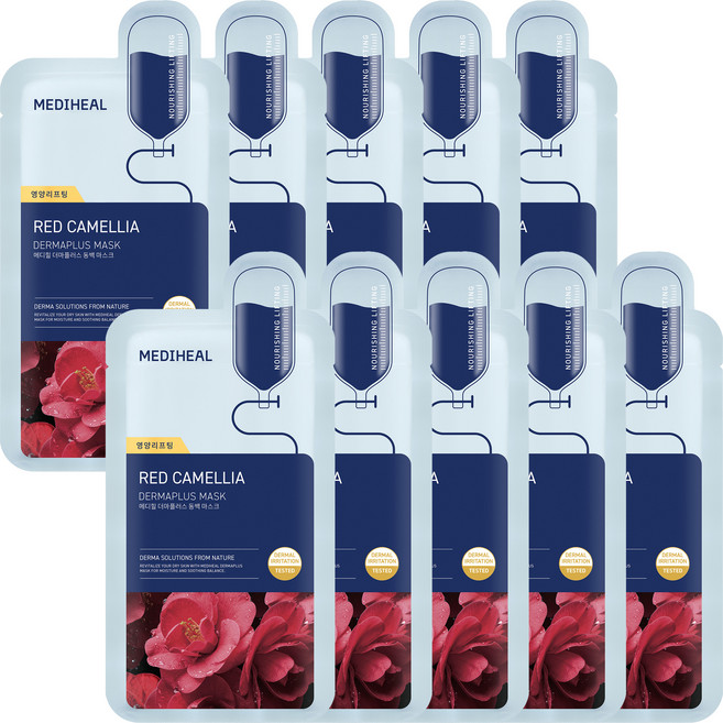 메디힐 더마플러스 동백 마스크, 10개입, 1개