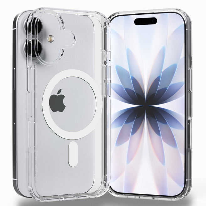 엑씨 에어스타 내장 맥세이프 호환 2배자력 변색방지 고투명 안전 범퍼 휴대폰 케이스