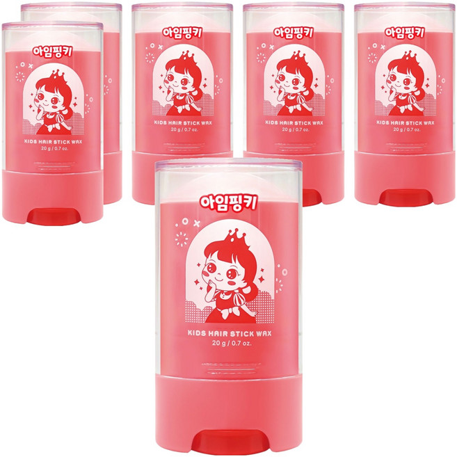 아임핑키 잔머리 스틱 왁스, 20g, 6개