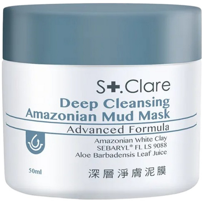 St.Clare 聖克萊爾 50ml 深層清潔亞馬遜泥面膜, 1罐, 1罐