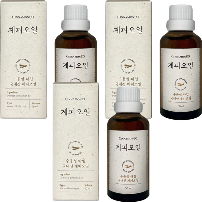 시나몬이오 계피오일, 50ml, 3개