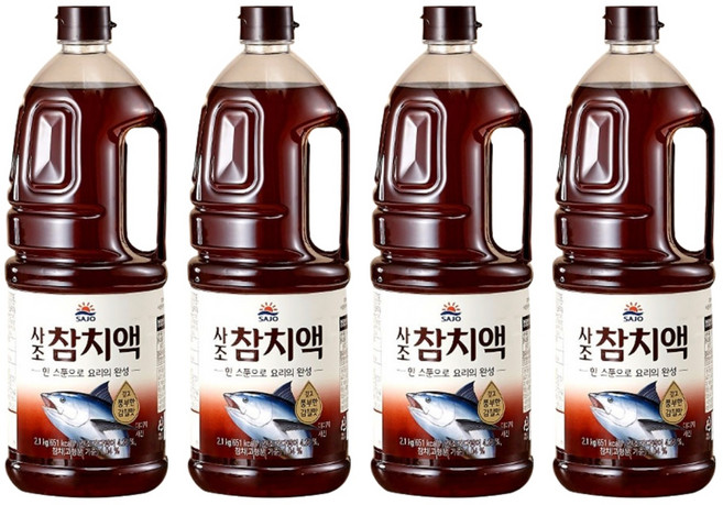 사조 참치액, 2.1kg, 4개