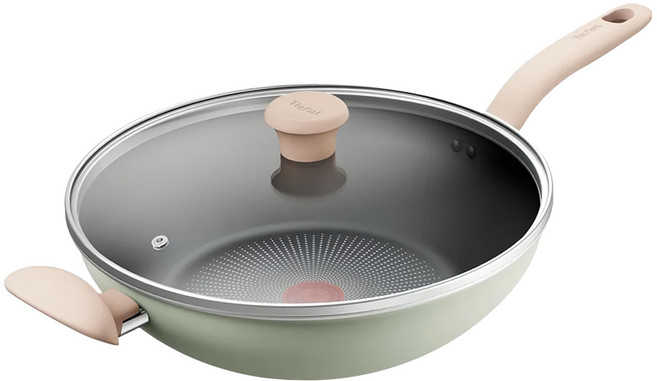 Tefal 特福 抹茶時光系列 不沾炒鍋 加蓋, 30cm, 1組