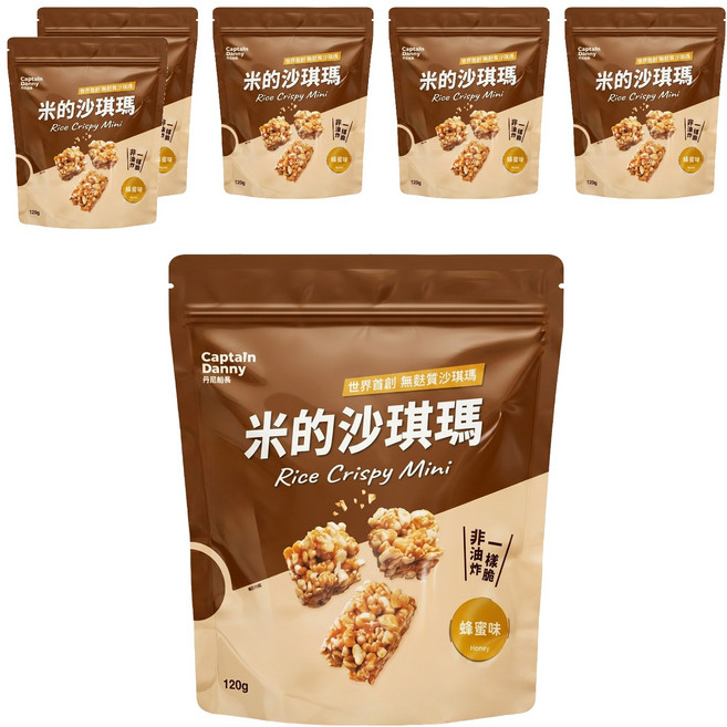 Captain Danny 丹尼船長 米的沙琪瑪 蜂蜜味, 6包, 120g