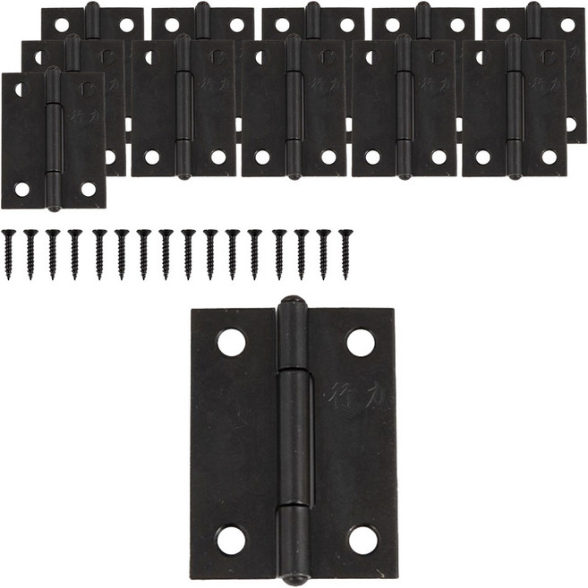 소가구 경첩 힌지 6p 세트 블랙, 2세트