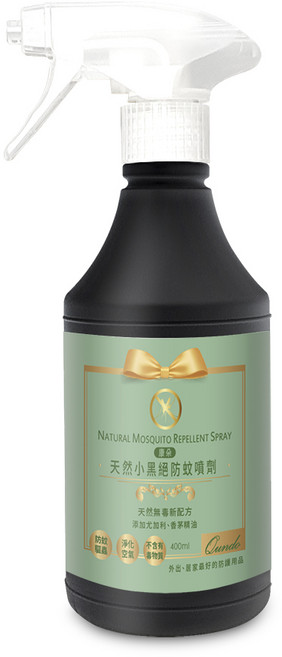 QUNDO 康朵 天然小黑絕防蚊噴劑, 400ml, 1瓶