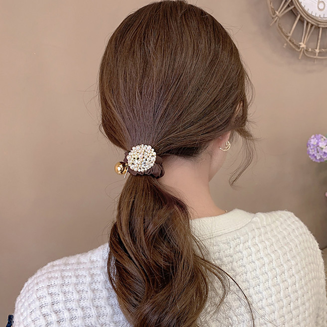 미다미 사빈 큐빅 앤 펄 포인트 곱창 밴드 1372