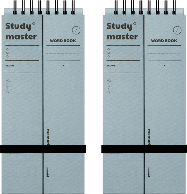 뮤니드 단어 암기장 140매, 인블루, 2개