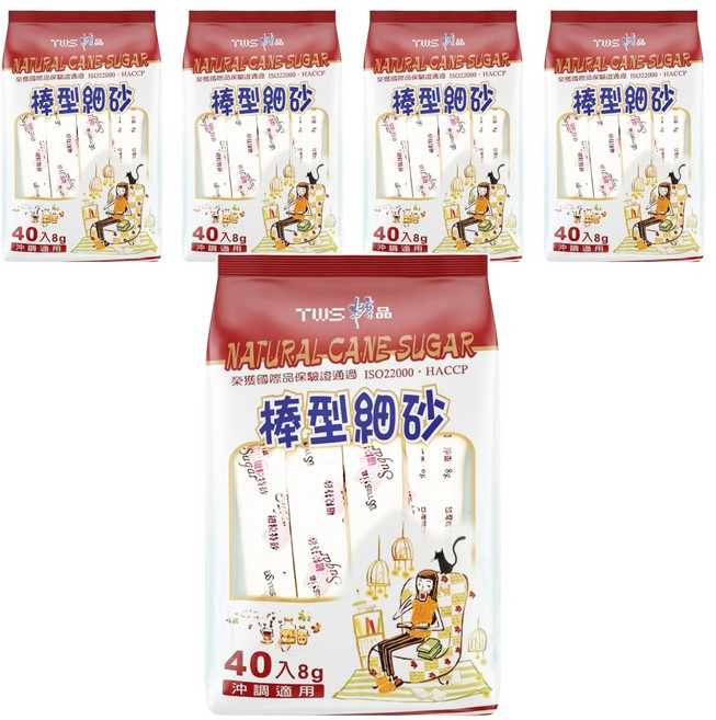 TWS 維生 棒型細砂層, 320g, 5袋