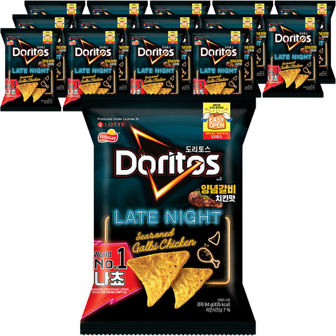 도리토스 양념갈비치킨맛, 84g, 15개