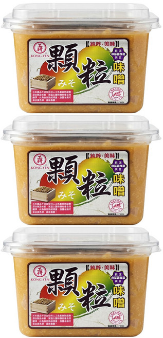 KONG YEN 工研 顆粒味噌, 500g, 3盒
