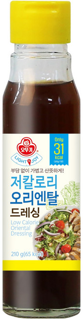 오뚜기 LIGHT JOY 저칼로리 오리엔탈 드레싱, 210g, 1개