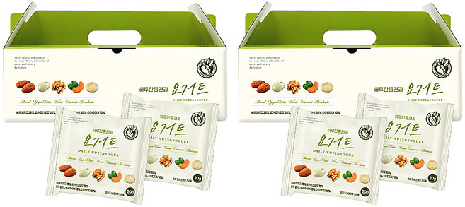 너츠브라더 하루한줌견과 요거트 30p, 600g, 2개