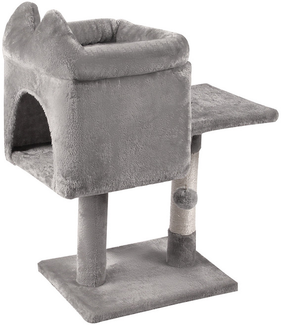 펫샵 심플 캣타워, 그레이, 1개