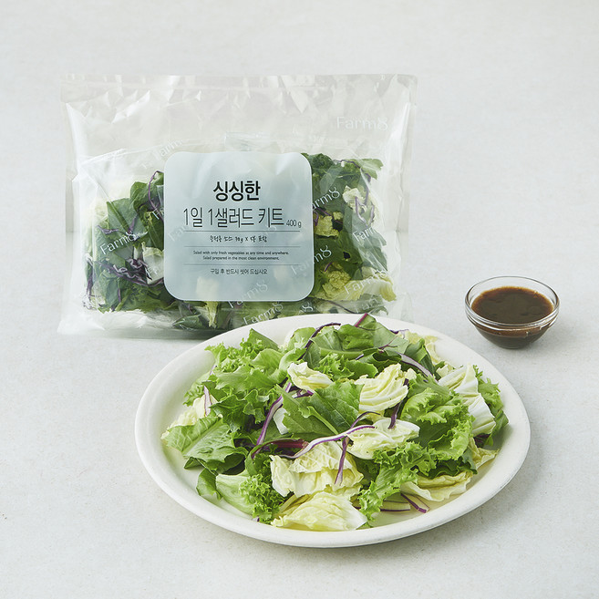 팜에이트 싱싱한 1일 1샐러드 키트, 400g, 1개