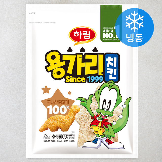 하림 용가리치킨 (냉동), 850g, 1개