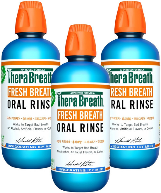 테라브레스 아이시 민트 구강청결제, 473ml, 3개