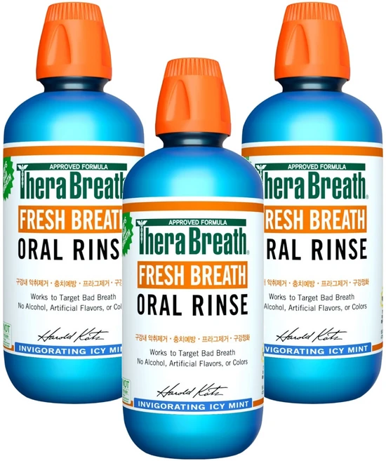 테라브레스 아이시 민트 구강청결제, 473ml, 3개 - 쿠팡