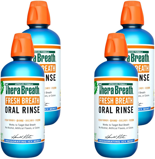 테라브레스 아이시민트 구강청결제, 473ml, 4개