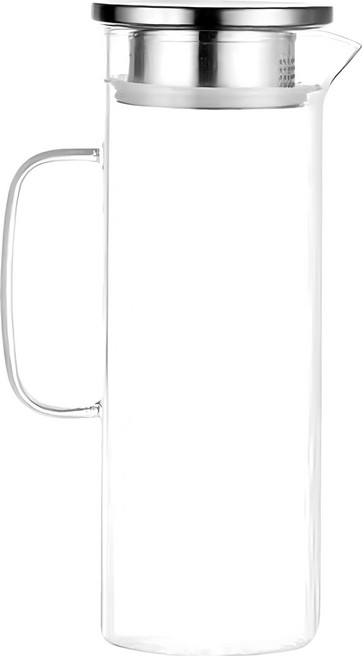 FOREVER 耐熱玻璃水壺, 手柄圓型款, 1L, 1個