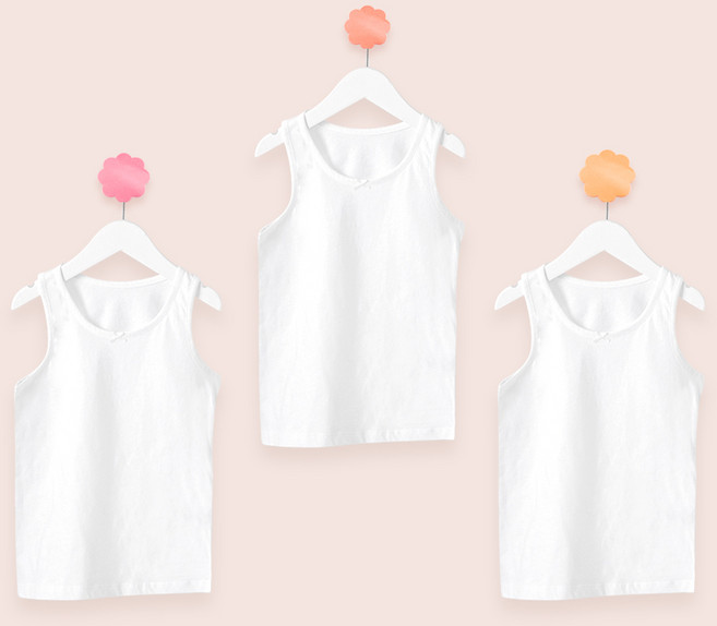 베이스알파에센셜 여아용 면 100 데일리 런닝 3p