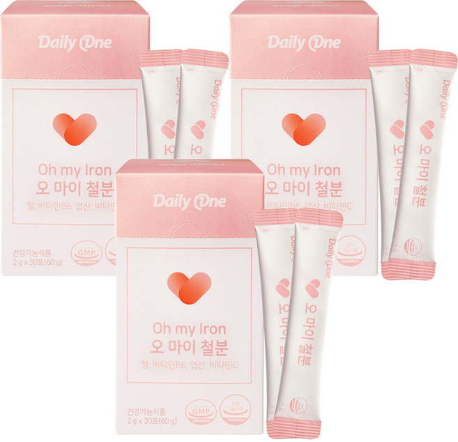 데일리원 오 마이 철분, 60g, 3개