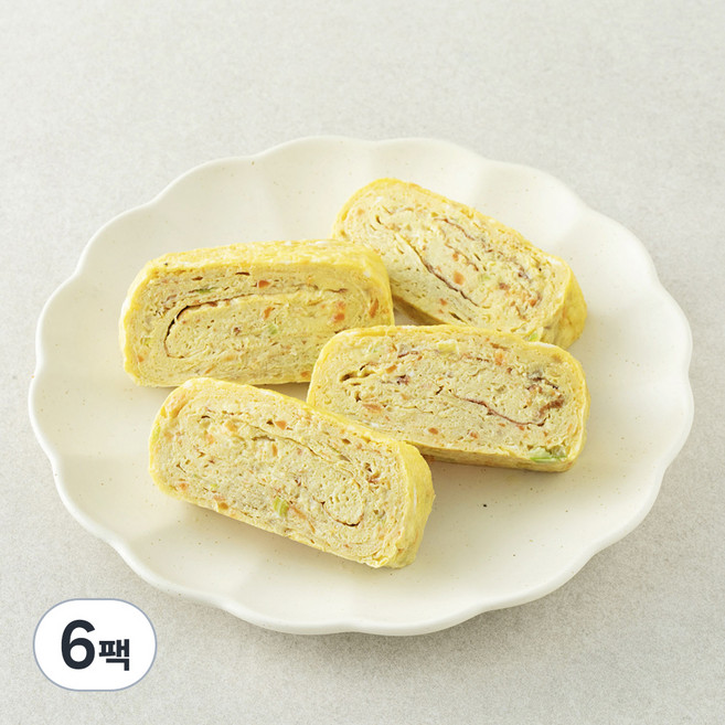 집반찬연구소 야채 계란말이, 230g, 6팩