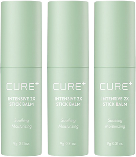 김정문알로에 인텐시브 2x 스틱밤, 9g, 3개
