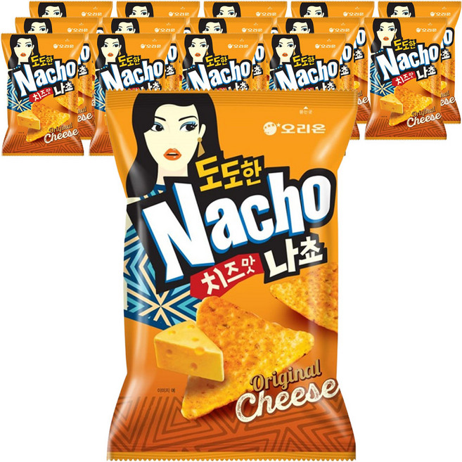 오리온 도도한 나초 치즈맛, 155g, 15개