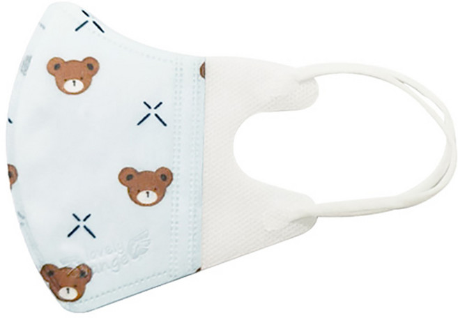 러블리앙즈 3D 유아 마스크 초소형, 30개입, 1개, 곰