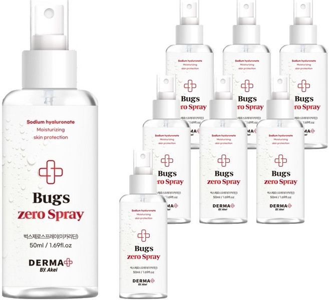 아케이 더마 벅스제로 스프레이, 50ml, 8개