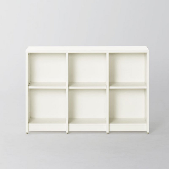 까사미아 하벨 책장 2단 110cm 방문설치, 화이트