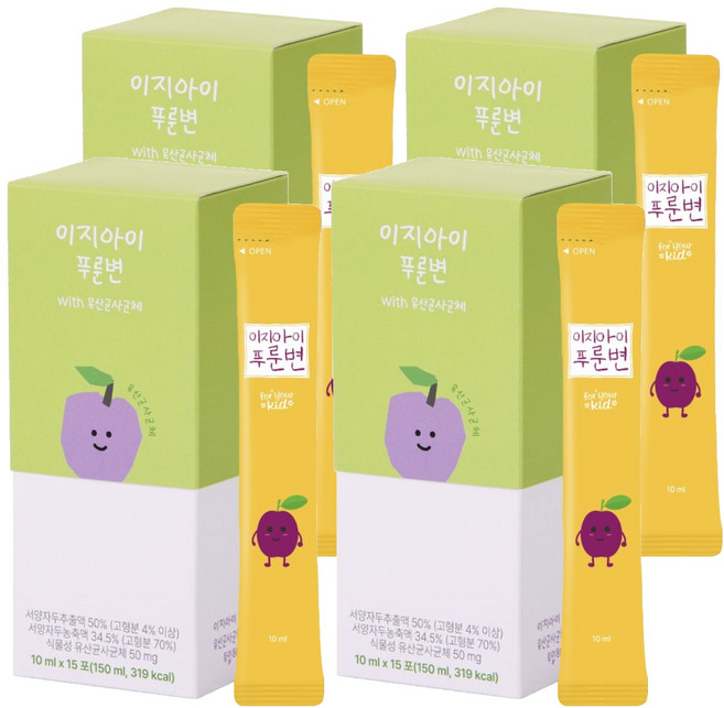 EASYBIOMED EASY-I 黑棗順暢飲 15包, 150ml, 4個