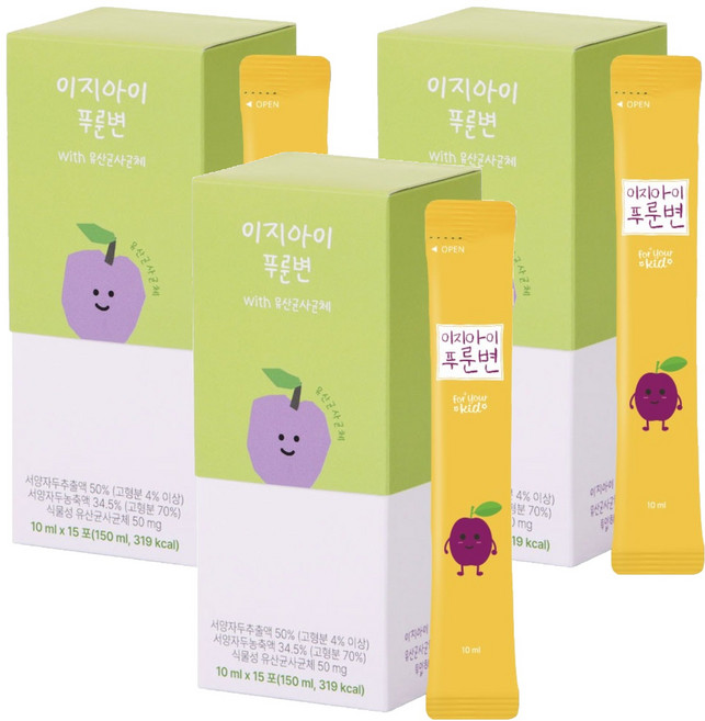 EASYBIOMED EASY-I 黑棗順暢飲 15包, 150ml, 3個