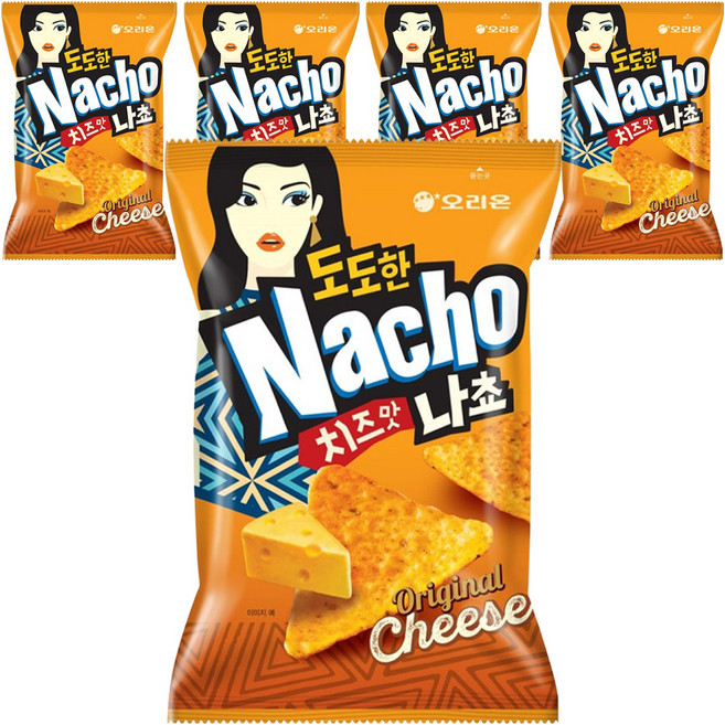 오리온 도도한 나쵸 치즈맛, 155g, 5개