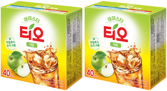 동서티오 아이스티 애플, 13g, 40개입, 2개
