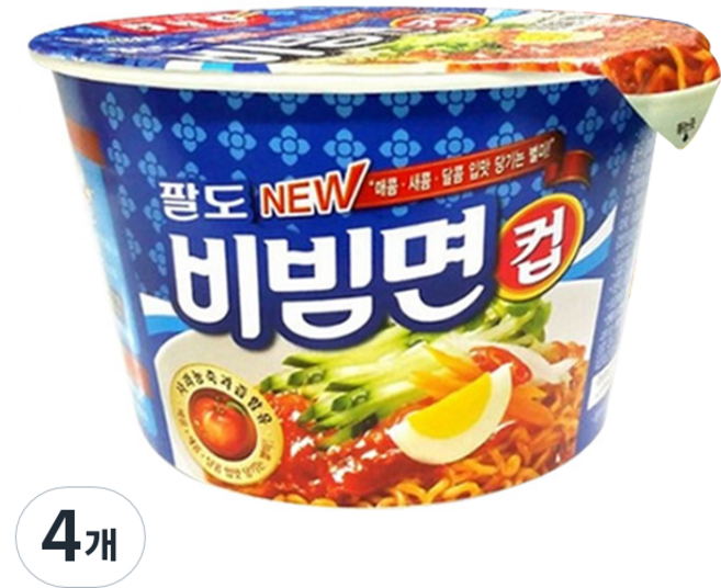 팔도비빔면 컵 115g, 4개