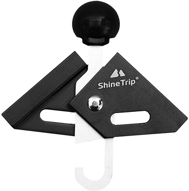 ShineTrip 山趣 天暮杆頂針套裝, 黑色, 1組